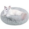 Image 1 : 1 Nisrada Fuzzy Soft Pet Bed w/ Slip-Resistant Bottom - Approx. 21in Size - Grey - Brand New