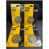 Image 1 : 4 DeWalt General Purpose Metal Cutting Wheels - 3" x 1/16" x 3/8" - Brand New