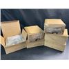 Image 3 : 6-Pack Probico Satin Nickel Locking Indoor Door Handle Sets - New; Partly Damaged Boxes - See Photos