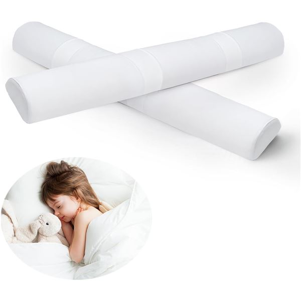 Tebery Set of 2 Bed Bumpers/Memory Foam Bed Rails - 52" Length - Brand New