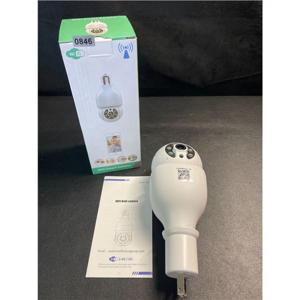 1 Light Bulb Wireless Smart Security Camera - 2.4G WiFi PTZ Security Camera for Home - New