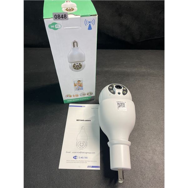 1 Light Bulb Wireless Smart Security Camera - 2.4G WiFi PTZ Security Camera for Home - New