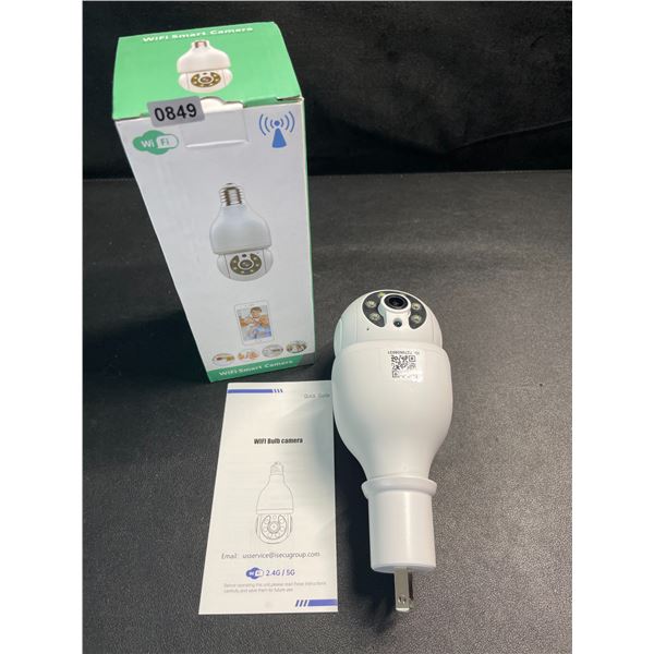 1 Light Bulb Wireless Smart Security Camera - 2.4G WiFi PTZ Security Camera for Home - New