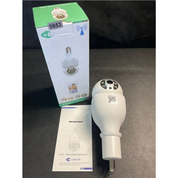 1 Light Bulb Wireless Smart Security Camera - 2.4G WiFi PTZ Security Camera for Home - New