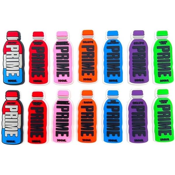 4 Packs of Prime Energy Drink Croc Shoe Charms - New