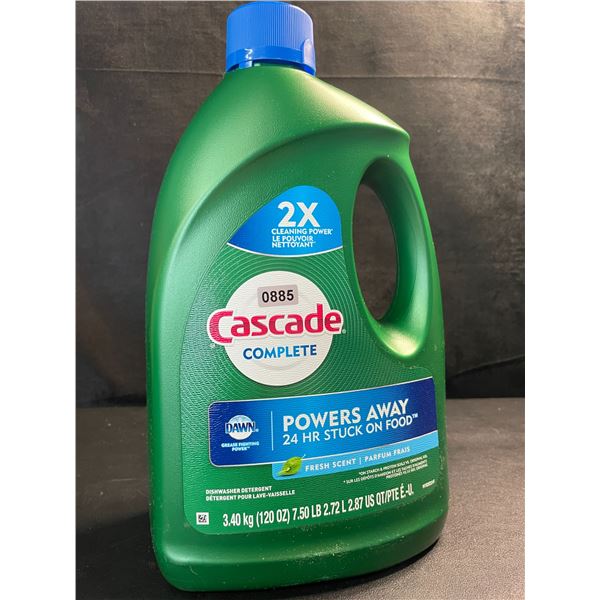 1 Large Jug of Cascade Complete Dishwasher Detergent - Fresh Scent w/ Dawn - 3.40kg - New