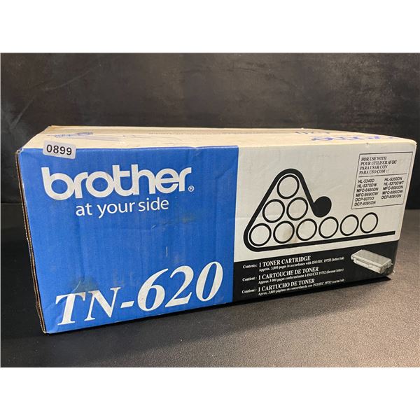 1 Brother TN-620 Toner Cartridge - New Sealed (Damaged Box - See Photos)