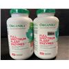 Image 1 : 2 Organika Full Spectrum Plant Enzymes; Helps Break Down Cards/Fat/Protein/Dairy - 260 Vcaps Each