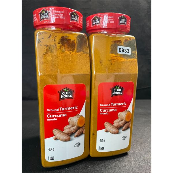 2 Club House Ground Tumeric Powder - Large 454g Containers - New