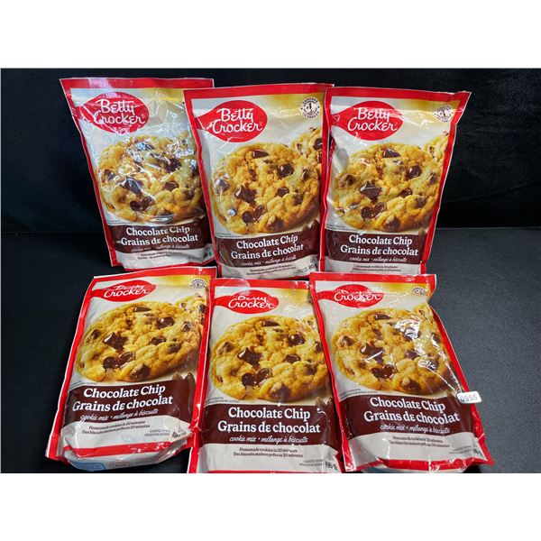 6 Betty Crocker Chocolate Chip Cookie Mix - 496g - BB: AL 19/2025 - New