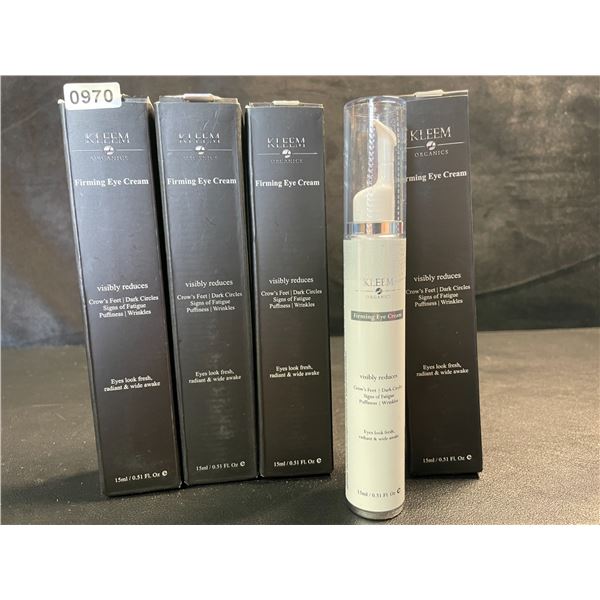 4 Kleem Organics Firming Eye Creams - Reduces Puffiness, Wrinkles, Dark Circles - 15ml - New	0.00 Y