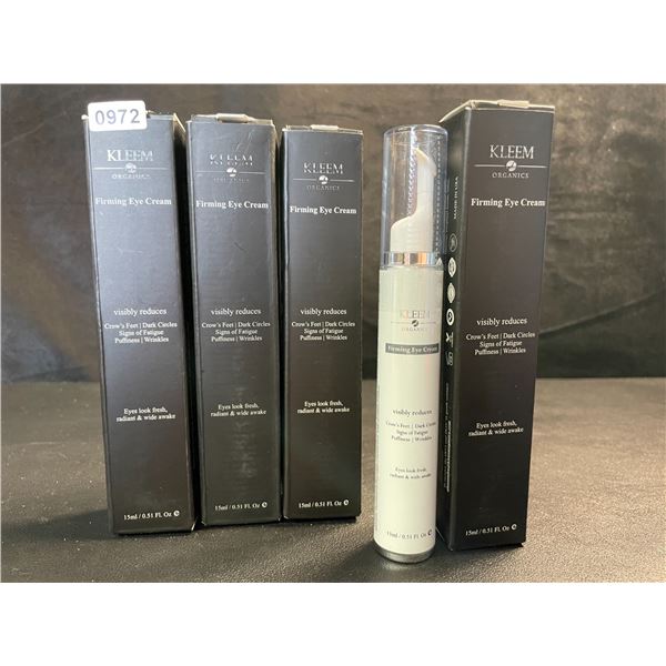4 Kleem Organics Firming Eye Creams - Reduces Puffiness, Wrinkles, Dark Circles - 15ml - New	0.00 Y