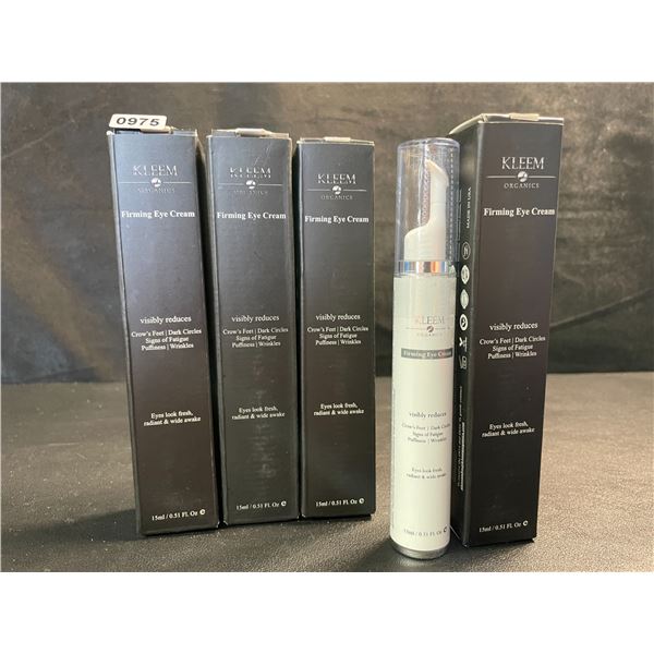 4 Kleem Organics Firming Eye Creams - Reduces Puffiness, Wrinkles, Dark Circles - 15ml - New	0.00 Y