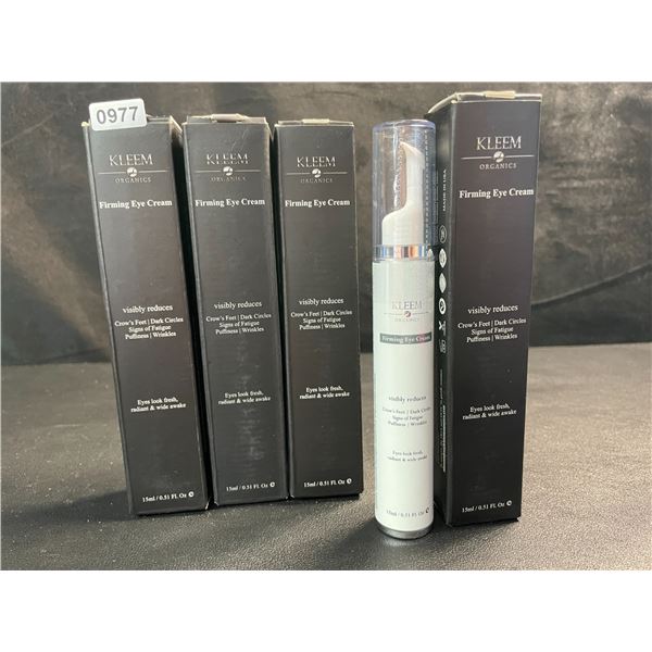 4 Kleem Organics Firming Eye Creams - Reduces Puffiness, Wrinkles, Dark Circles - 15ml - New	0.00 Y