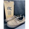 Image 1 : 1 Pair of Vera Cosy Men's Quilted Slippers w/ Grip Bottom - Size 11-12 - Coffee Colour - New in Box!