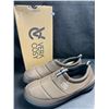 Image 1 : 1 Pair of Vera Cosy Men's Quilted Slippers w/ Grip Bottom - Size 11-12 - Coffee Colour - New in Box!