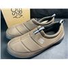 Image 2 : 1 Pair of Vera Cosy Men's Quilted Slippers w/ Grip Bottom - Size 11-12 - Coffee Colour - New in Box!