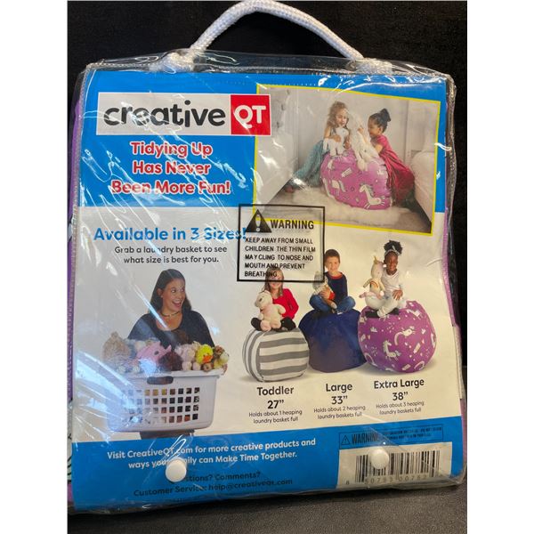 1 Creative QT Stuff 'n Sit The Stuffable Storage Bean Bag - Large Size (33") - New!