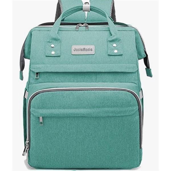 1 Josie Rosie Backpack Style Diaper Bag - Teal Green Colour - Brand New