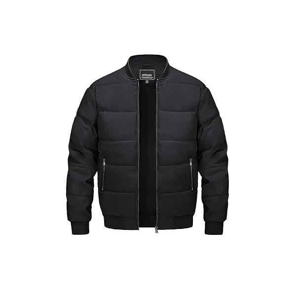 1 Magnivit Mens Winter Quilted Bomber Jacket - Full Zip-Up - Windproof - Size L/XL - New Sealed