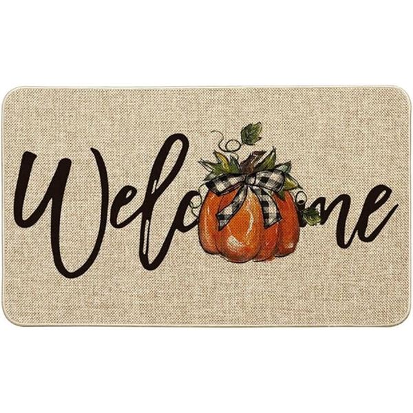 1 Autumn/Pumpkin Design "Welcome" Doormat/Entry Doormat (Large 17" x 47" Size) - Brand New!