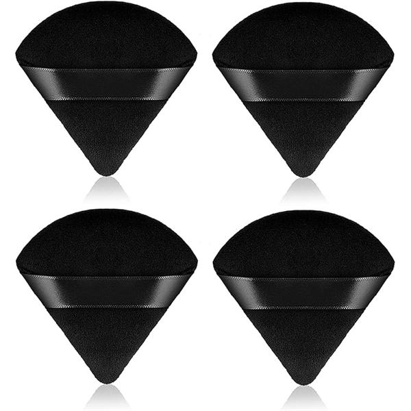 8 Packs of Velvet Triangle Powder Puff Beauty/Makeup Blenders -  4PCS Per Pack - New