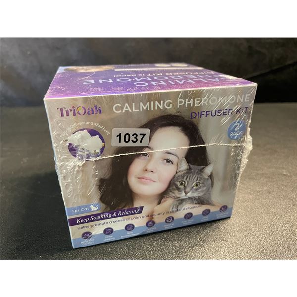 1 TriOak Cat Calming Pheromone Diffuser Kit (2pack) Cat Anxiety/Stress Calming Diffuser Kit; New