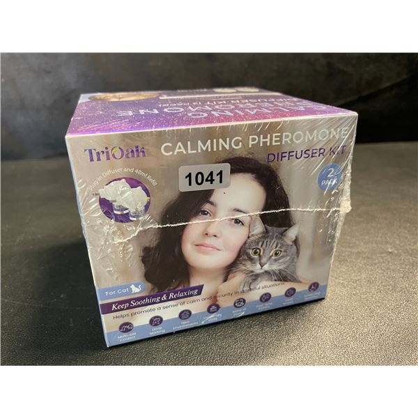 1 TriOak Cat Calming Pheromone Diffuser Kit (2pack) Cat Anxiety/Stress Calming Diffuser Kit; New