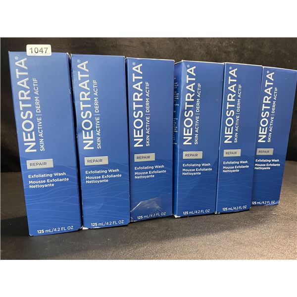 6 Neostrata Skin Active Repair Exfoliating Wash - 125ml Each - Soap/Fragrance-Free - New