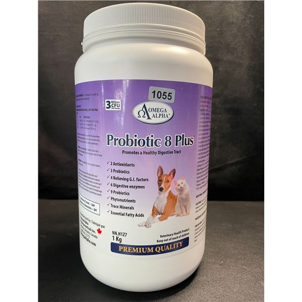 1 Omega Alpha Probiotic 8 Plus; Pet Probiotic for Healthy Digestion in Dogs & Cats - 1KG - New