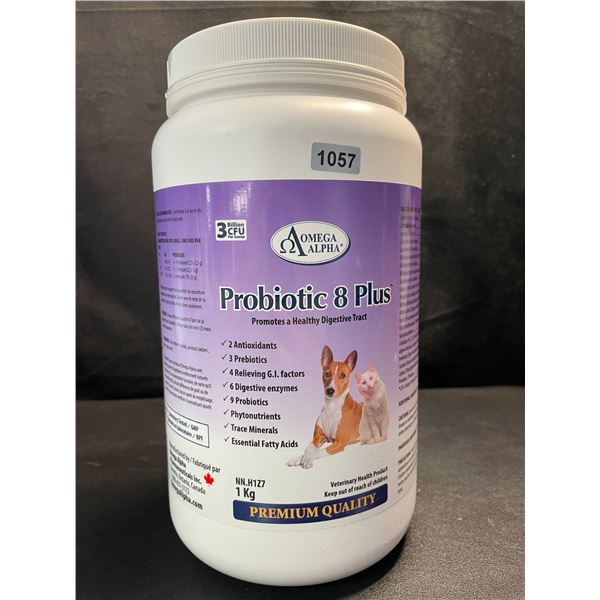 1 Omega Alpha Probiotic 8 Plus; Pet Probiotic for Healthy Digestion in Dogs & Cats - 1KG - New