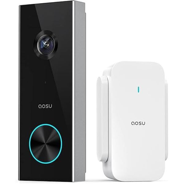 1 AOSU Smart Wireless Video Doorbell Pro and WiFi HomeBase - NEW SEALED!