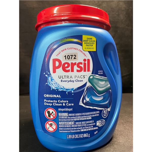 1 Tub of Persil Original Ultra Pacs Everyday Clean Laundry Detergent Pods;1.89lb/42 Ultra Pacs - New