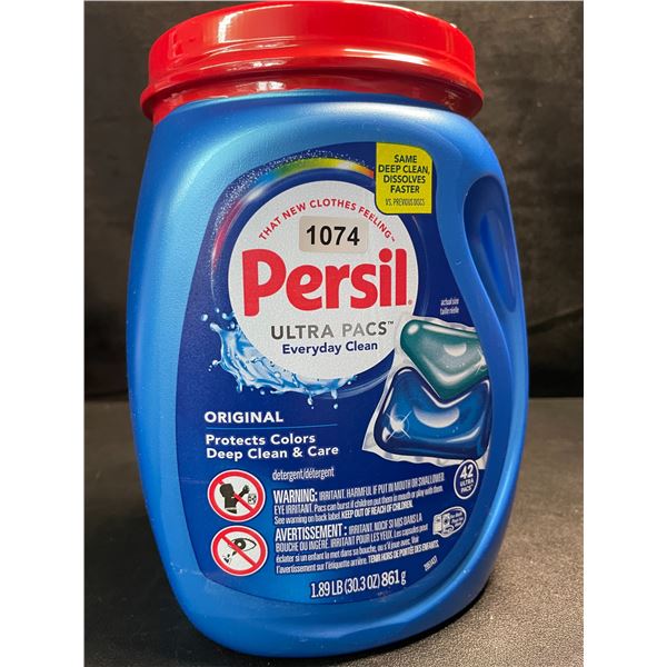 1 Tub of Persil Original Ultra Pacs Everyday Clean Laundry Detergent Pods;1.89lb/42 Ultra Pacs - New