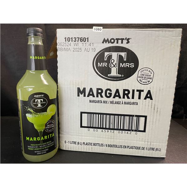 1 Case of 6 x 1L Bottles of MOTT'S Margarita Mix - New (BB: AUG 19/2025)