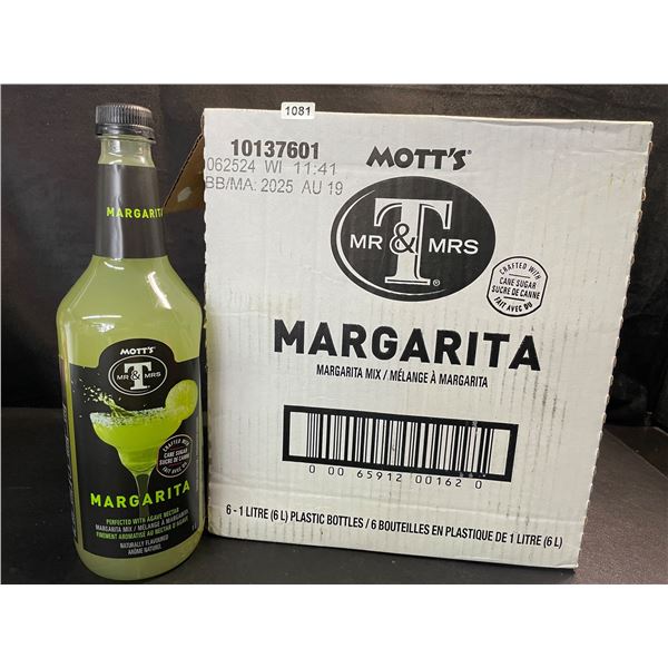 1 Case of 6 x 1L Bottles of MOTT'S Margarita Mix - New (BB: AUG 19/2025)