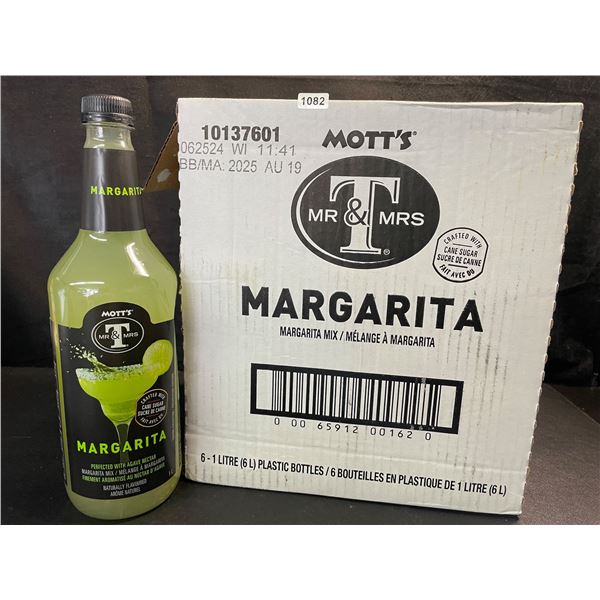 1 Case of 6 x 1L Bottles of MOTT'S Margarita Mix - New (BB: AUG 19/2025)