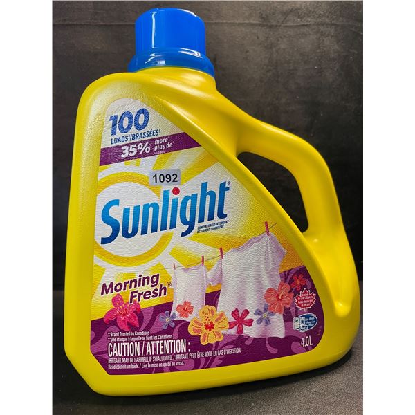 1 Large Jug of Sunlight Morning Fresh Liquid Laundry Detergent - 4.0L/100 Loads - New