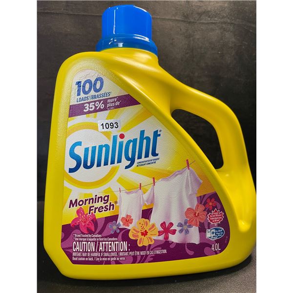 1 Large Jug of Sunlight Morning Fresh Liquid Laundry Detergent - 4.0L/100 Loads - New