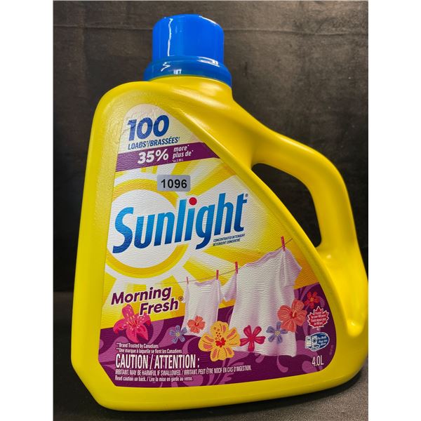 1 Large Jug of Sunlight Morning Fresh Liquid Laundry Detergent - 4.0L/100 Loads - New