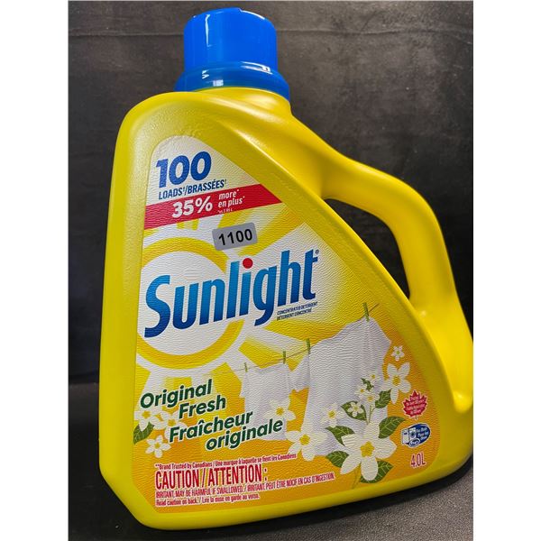 1 Large Jug of Sunlight Original Fresh Liquid Laundry Detergent - 4.0L (100 Loads) - New