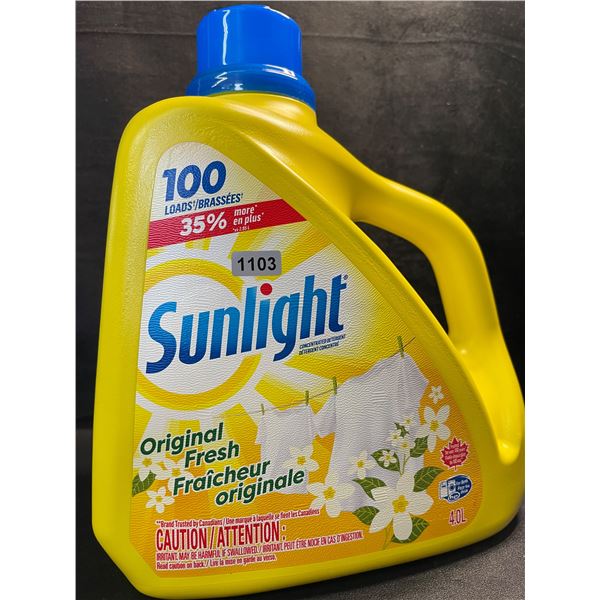 1 Large Jug of Sunlight Original Fresh Liquid Laundry Detergent - 4.0L (100 Loads) - New