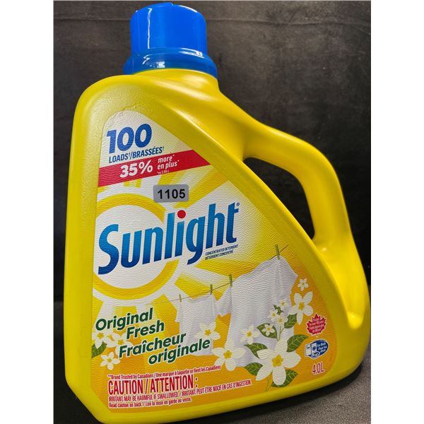 1 Large Jug of Sunlight Original Fresh Liquid Laundry Detergent - 4.0L (100 Loads) - New