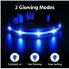 Image 4 : 2 LED Rainproof 3 Mode Dog Collars Size Medium Blue - New
