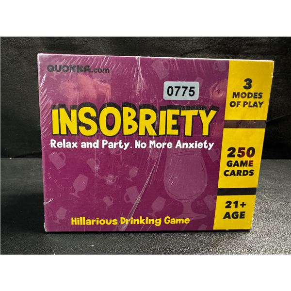 1 Insobriety Hilarious Adult Party Drinking Game - New