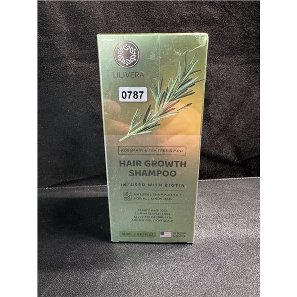 1 Box of Lilivera Hair Growth Shampoo 350ml Bottle - New
