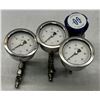 Image 1 : (3) Noshok #316 SS Tube & Socket Pressure Guage Valve Units