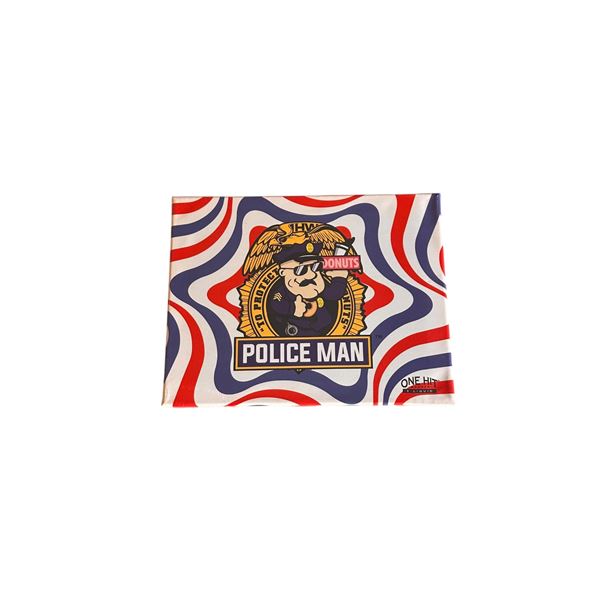 Police Man Print on Canvas by One Hit Wonder (Aprox 14" x 11")