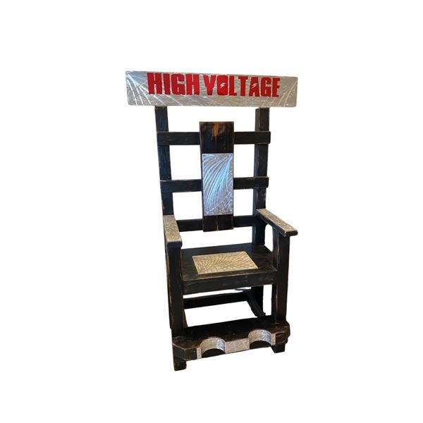 High Voltage Electricution Man Cave Chair (Aprox 74" H x 44" L x 30" W)