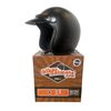 Image 1 : New WSB Sick Lid Retro Style Open Faced Helmet w/ Snap on Visor (Matte Black) - Size : XXL